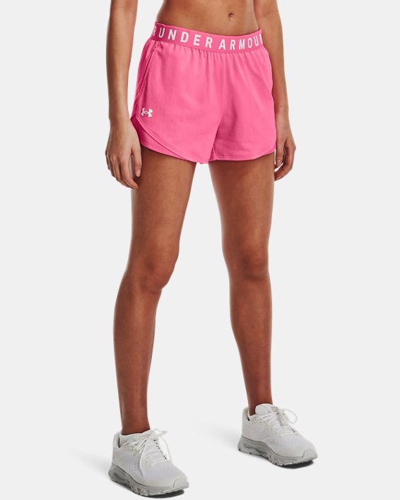 Women's UA Play Up Shorts 3.0 Twist, Pink, pdpMainDesktop image number 0